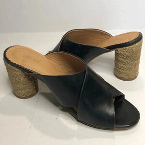 CREVO Presley Black Leather Heels